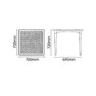 Mesa Tramontina Laura Rattan 70 Cm Em Polipropileno Camurça C