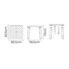 Mesa Tramontina Sancho 80 X 80 Cm Em Polipropileno Amarelo Su