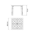 Mesa Tramontina Sancho 80 X 80 Cm Em Polipropileno Amarelo Su