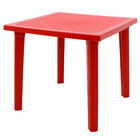 Mesa Tramontina Sancho 80 X 80 Cm Em Polipropileno Vermelho