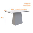 Mesa Turmalina Para Sala De Jantar 04 Cadeiras Âmbar 100% Mdf