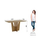 Mesa Vértice Para 6 Lugares Tampo De 160cm Canto Arredondado