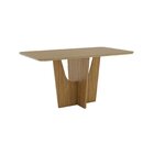 Mesa Vértice Para 6 Lugares Tampo De 160cm Canto Arredondado