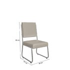 Mesa Viena 160x90cm Tampo Mdf E Vidro Com 6 Cadeiras Monaco O