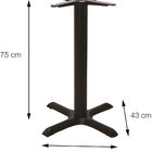 Mesa Virginia 70 Cm Tampo Branco Quadrado Base Ferro Pintado