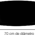 Mesa Virginia 70 Cm Tampo Imbuia Redondo Base Ferro Pintado P