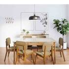 Mesa Wind 1.4 C/ Vidro Retangular - Off White/nature