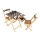 Mesa Xadrez Com Gaveta E 2 Cadeiras