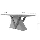 Mesa Zaira Tampo Em Vidro Com 6 Cadeiras Olimpia Moderna