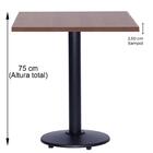 Mesa Zeta 77,50 Cm (altura) Com Tampo Em Mdp Quadrado 70 Cm I