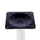 Mesa Zeta Ferro Branco 75 Cm (alt) Disco Redondo Tampo Mdp Re