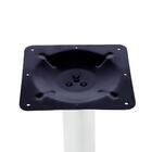 Mesa Zeta Ferro Branco 75 Cm (alt) Disco Redondo Tampo Mdp Re