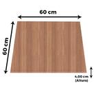 Mesa Zeta Ferro Preto 75 Cm (alt) Disco Redondo Tampo Mdp Qua