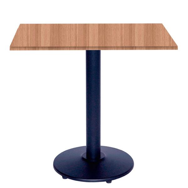 Mesa Zeta Ferro Preto 75 Cm (alt) Disco Redondo Tampo Mdp Qua