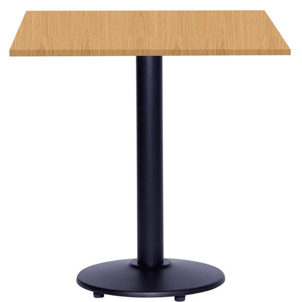 Mesa Zeta Ferro Preto 75 Cm (alt) Disco Redondo Tampo Mdp Qua