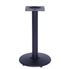 Mesa Zeta Ferro Preto 75 Cm (alt) Disco Redondo Tampo Mdp Qua