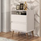 Mesas De Cabeceira 2 Gavetas Lotus Off White