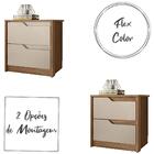 Mesas De Cabeceira Doble Com 2 Gavetas