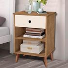 Mesas De Cabeceira Pequenas 2 Unidades Freijó Off White Paris