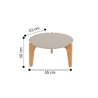 Mesas De Centro Florenza Off White Perolizado Freijó