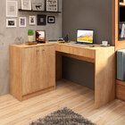 Mesas Para Computador Com 2 Gavetas Dubai-fellicci - Carvalho