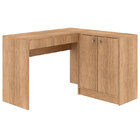 Mesas Para Computador Com 2 Gavetas Dubai-fellicci - Carvalho