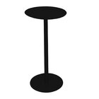 Mesinha Apoio Lateral Sofá Alta Redonda Wing Preto