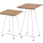 Mesinha Baixa Ine Lateral Canto Sofá Cama Pés Metalicos - Bra