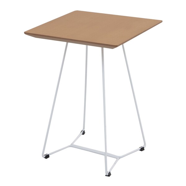 Mesinha Baixa Ine Lateral Canto Sofá Cama Pés Metalicos - Bra