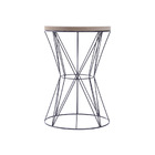 Mesinha Boxbit Zenit Preta Metal E Madeira