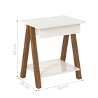 Mesinha Cavalete Amêndoa Off White