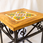 Mesinha Com Ladrilho E Ferro