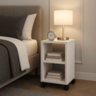 Mesinha De Cabeceira Canto Lateral C/Rodas Sala Quarto 60cm B