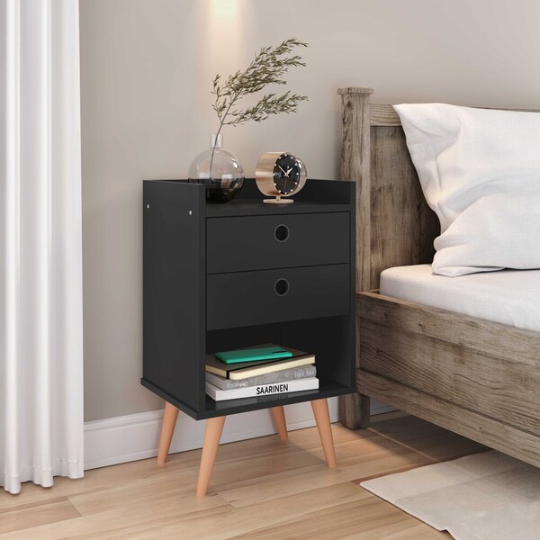 Mesinha de Cabeceira com Gavetas organizadoras Cantinho Quart