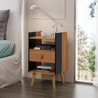 Mesinha De Cabeceira Decorativa Retro Horse 1 Gaveta E Nicho