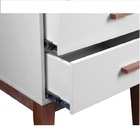 Mesinha De Cabeceira Madeira Jatobá 2 Gavetas Branco