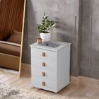 Mesinha De Cabeceira P/ Decoração De Quarto Rossi Mdf Branco