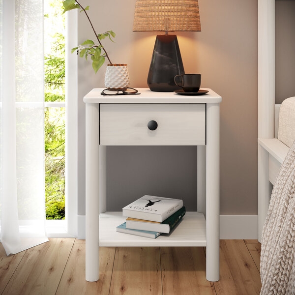 Mesinha De Cabeceira Quarto Madeira 1 Gaveta Moderna Apoana B