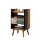 Mesinha De Cabeceira Retro Espelhada 1 Gaveta E Nicho Horse