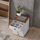 Mesinha De Cabeceira Rossi Amêndoa 4 Gavetas Sendo 1 Colmeia