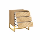 Mesinha De Cabeceira Vintage Sevilha 3 Gavetas Itapuã