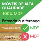 Mesinha De Canto Lateral Branca Retangular Gênova 100% Mdf -