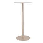 Mesinha De Canto Metal Apoio Sofá Wing Alta Design Champagne