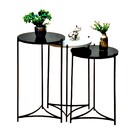 Mesinha De Canto Sala Decorativa Redonda Lateral - Off White