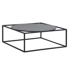 Mesinha De Centro Apoio Sala Decoração Mesa Quadrada D Ferro