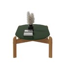 Mesinha De Centro Para Sala De Estar Lizz Oblonga Verde Oliva