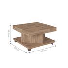 Mesinha De Centro Quadrada United Rústico