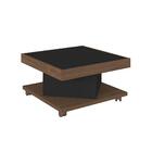 Mesinha De Centro Retangular United Amendoa Preto