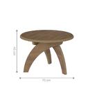 Mesinha De Centro Retrô Redonda Valinor Pinho