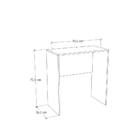 Mesinha De Escritório 70x36cm  Branco